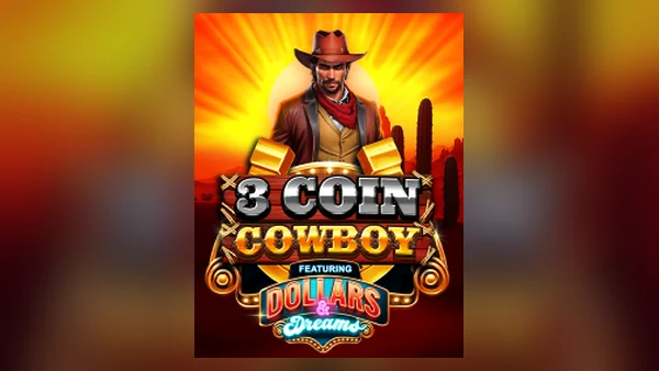 3 Coin Cowboy Dollars & Dreams complete branded game thumbnail