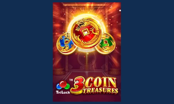 3 Coin Treasures slot logo