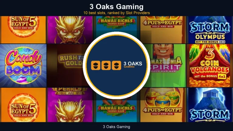 3 Oaks Gaming best slots