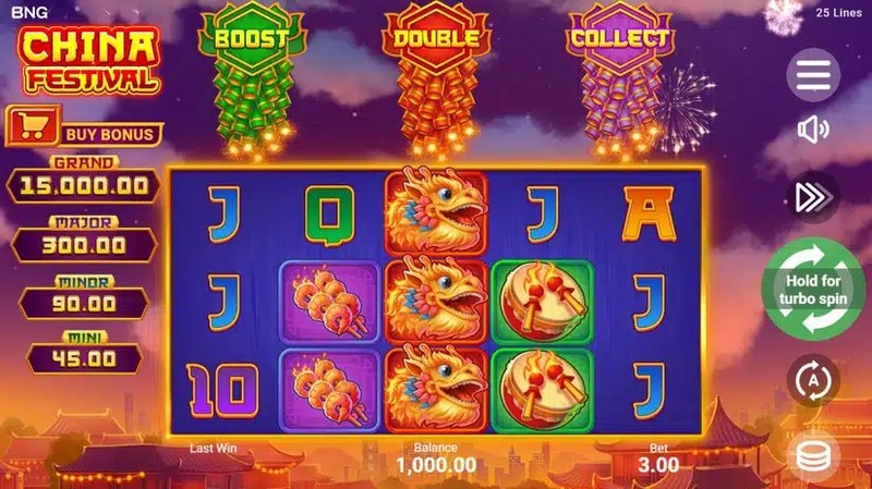 China Festival: Hold and Win gameplay