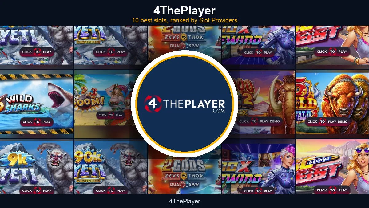 4ThePlayer - best slots at a glance