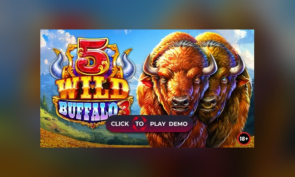 5 Wild Buffalo 3 slot art