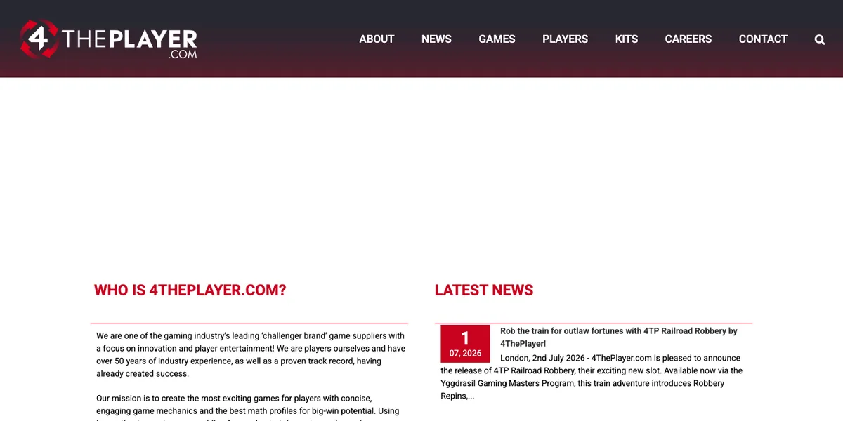 4ThePlayer’s official website, 4theplayer.com