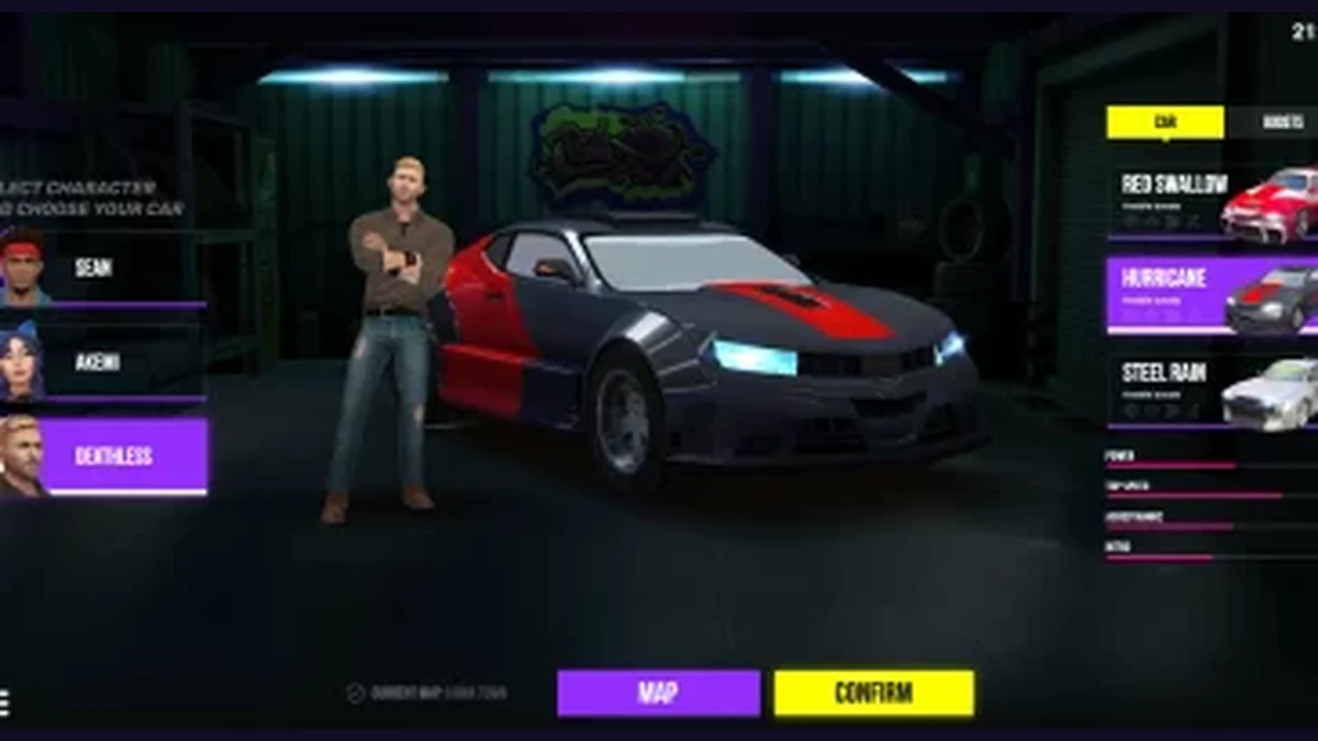 Adrenaline Rush gameplay screenshot showing the reels or game interface