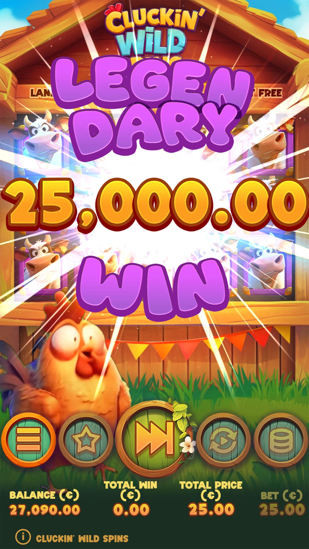 Cluckin' Wild Spins gameplay