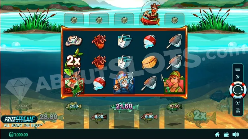 All About the Bass gameplay screenshot showing the reels