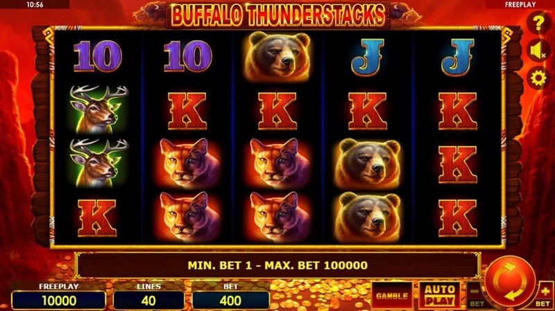 Buffalo Thunderstacks gameplay
