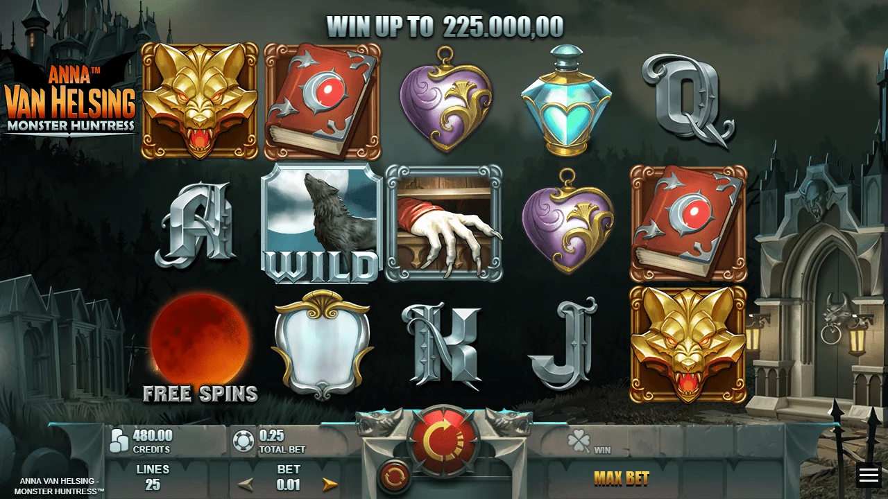 Anna Van Helsing: Monster Huntress gameplay screenshot showing the playing interface