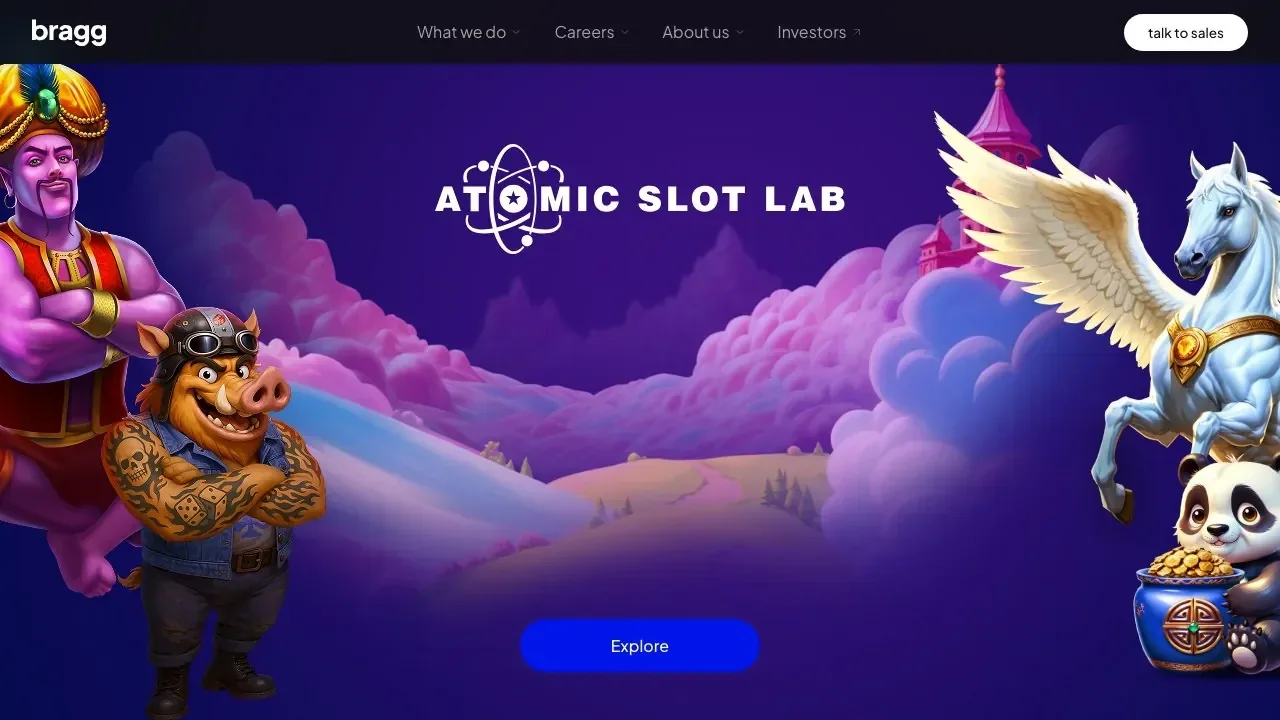 Clean capture of the official Atomic Slot Lab website