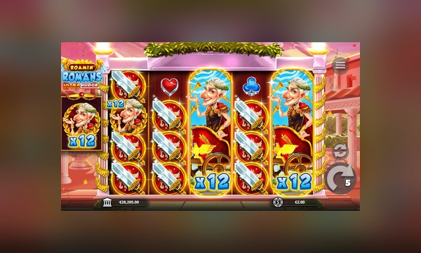 Roamin' Romans UltraNudge slot art