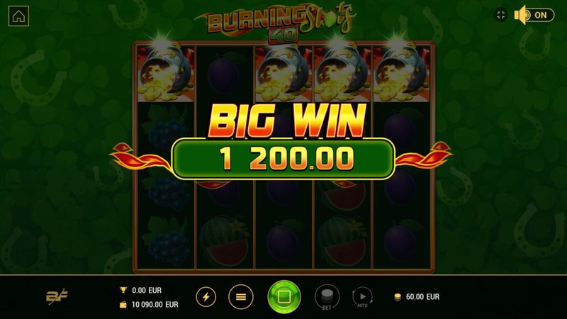 Burning Slots 40 gameplay screenshot
