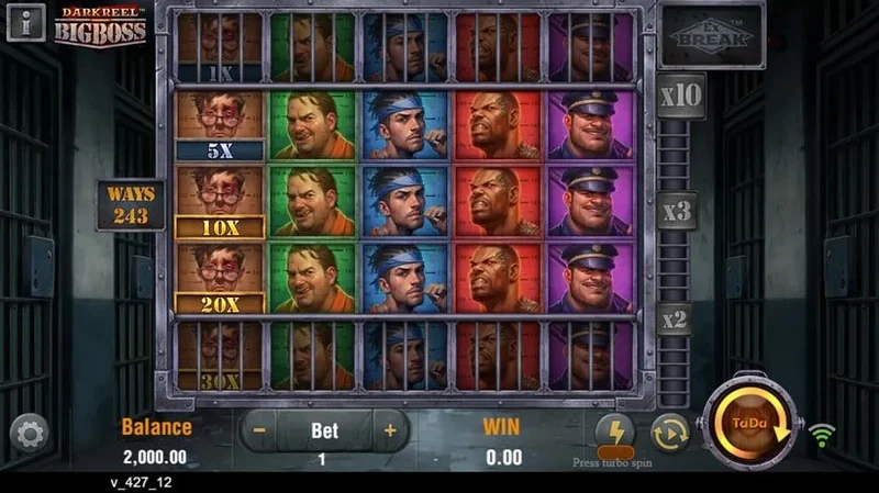 Big Boss slot gameplay — crime boss themed reels