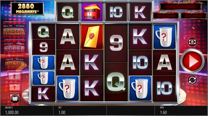 Deal or No Deal Megaways gameplay