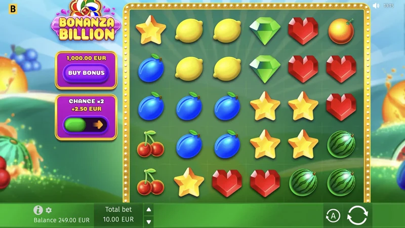 Bonanza Billion slot gameplay — Pays Anywhere fruit grid