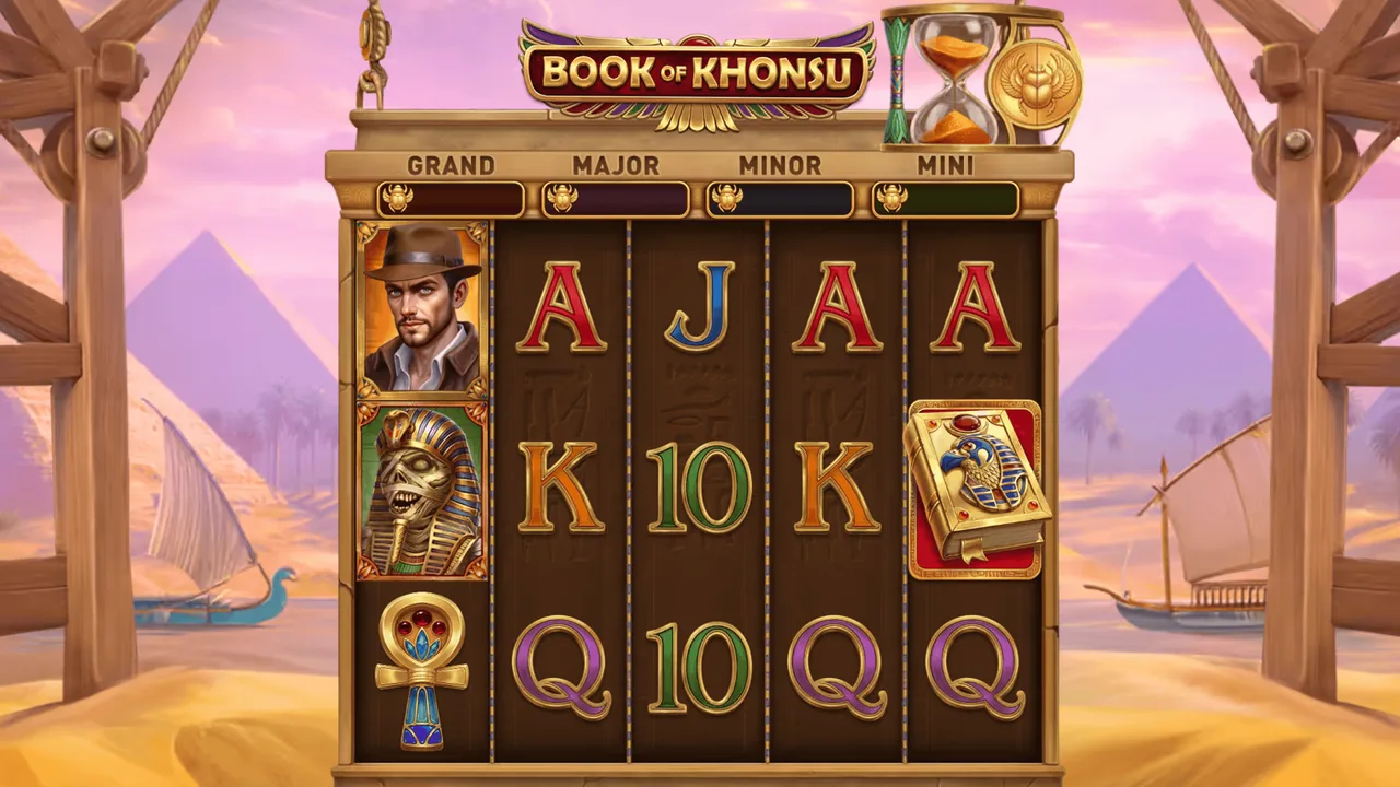 Book of Khonsu official loaded gameplay interface with active controls visible