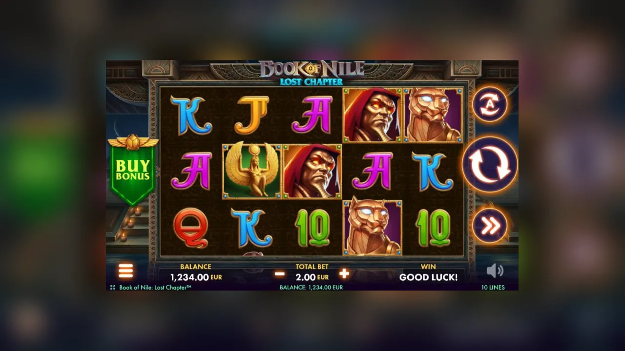 Book of Nile Lost Chapter genuine loaded gameplay screen with the game interface visible