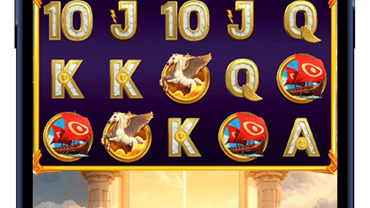 Book of Zeus 2 loaded gameplay interface with playing area and controls visible
