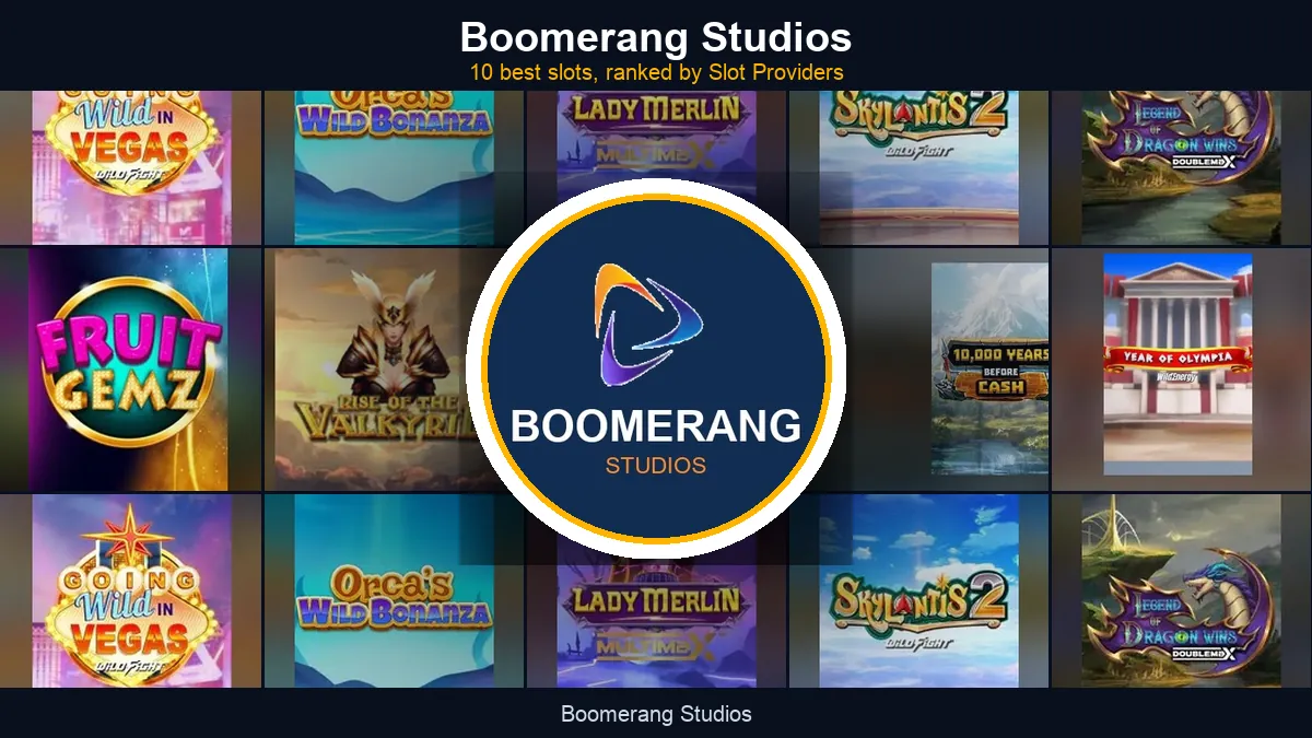 Boomerang Studios - best slots at a glance