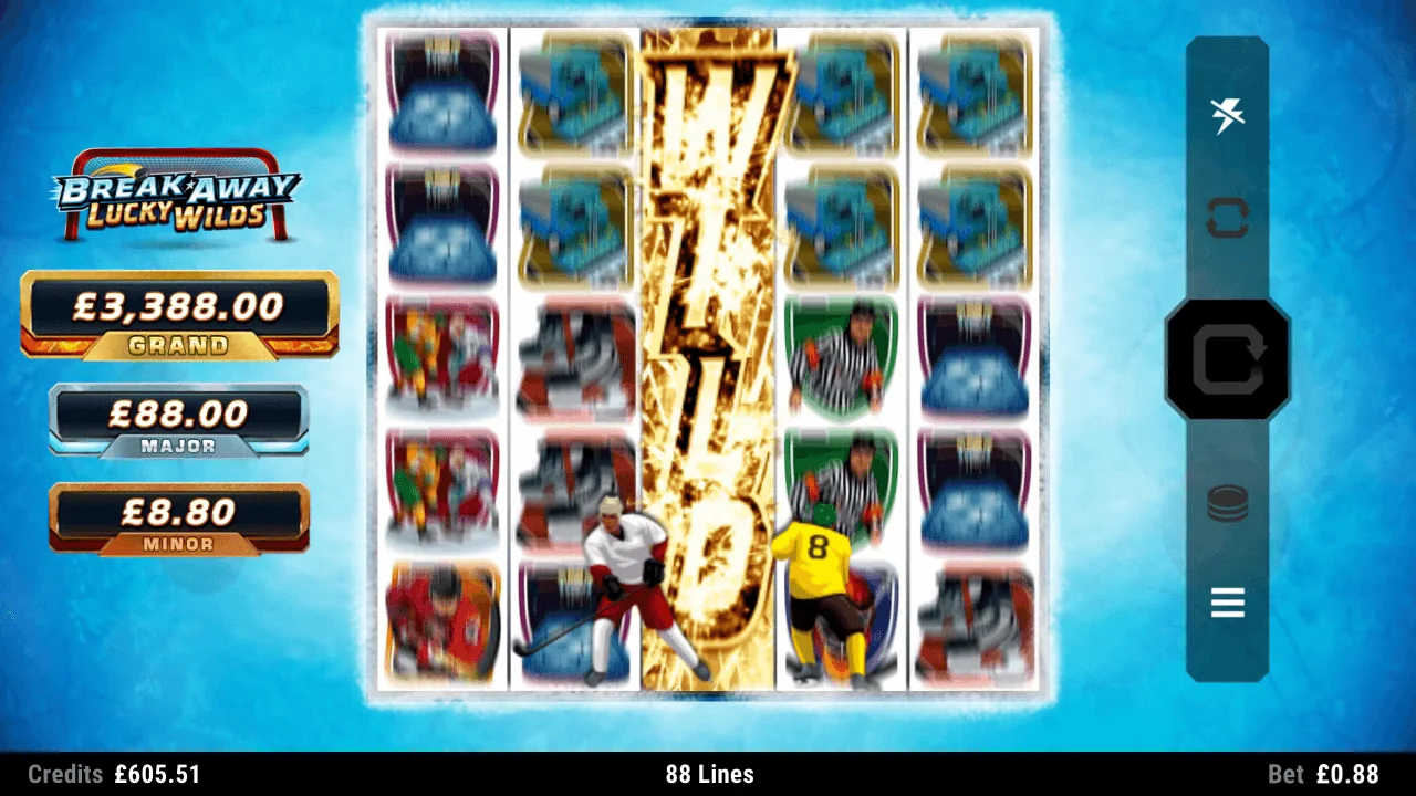 Break Away Lucky Wilds gameplay screenshot showing the reels or game interface