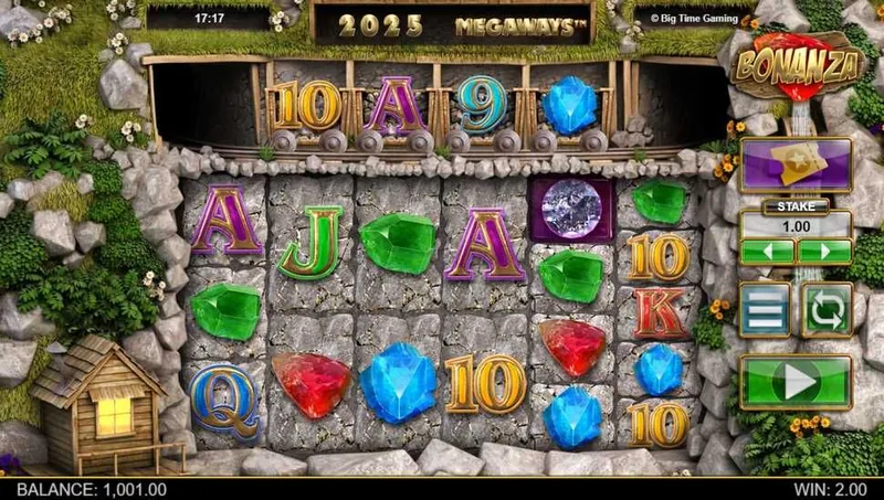 Bonanza Megaways gameplay