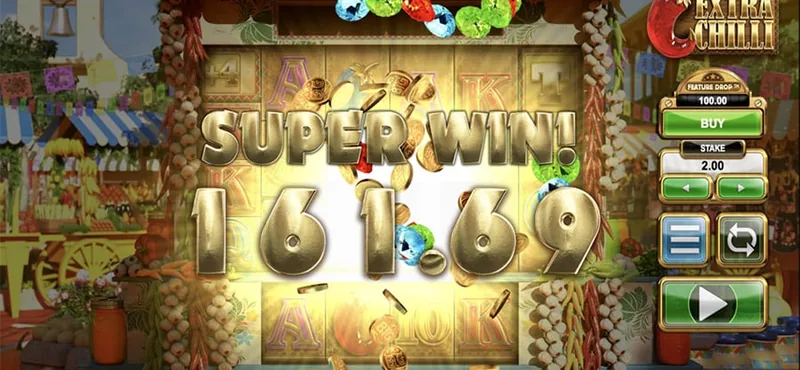 Extra Chilli gameplay with a Super Win