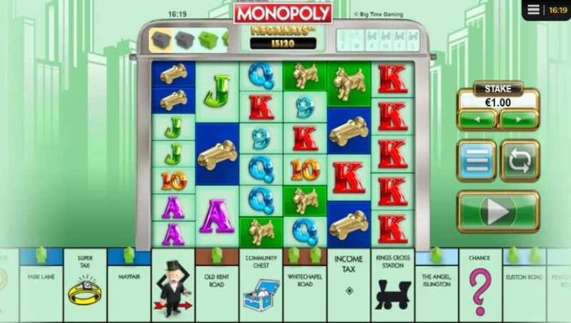Monopoly Megaways gameplay
