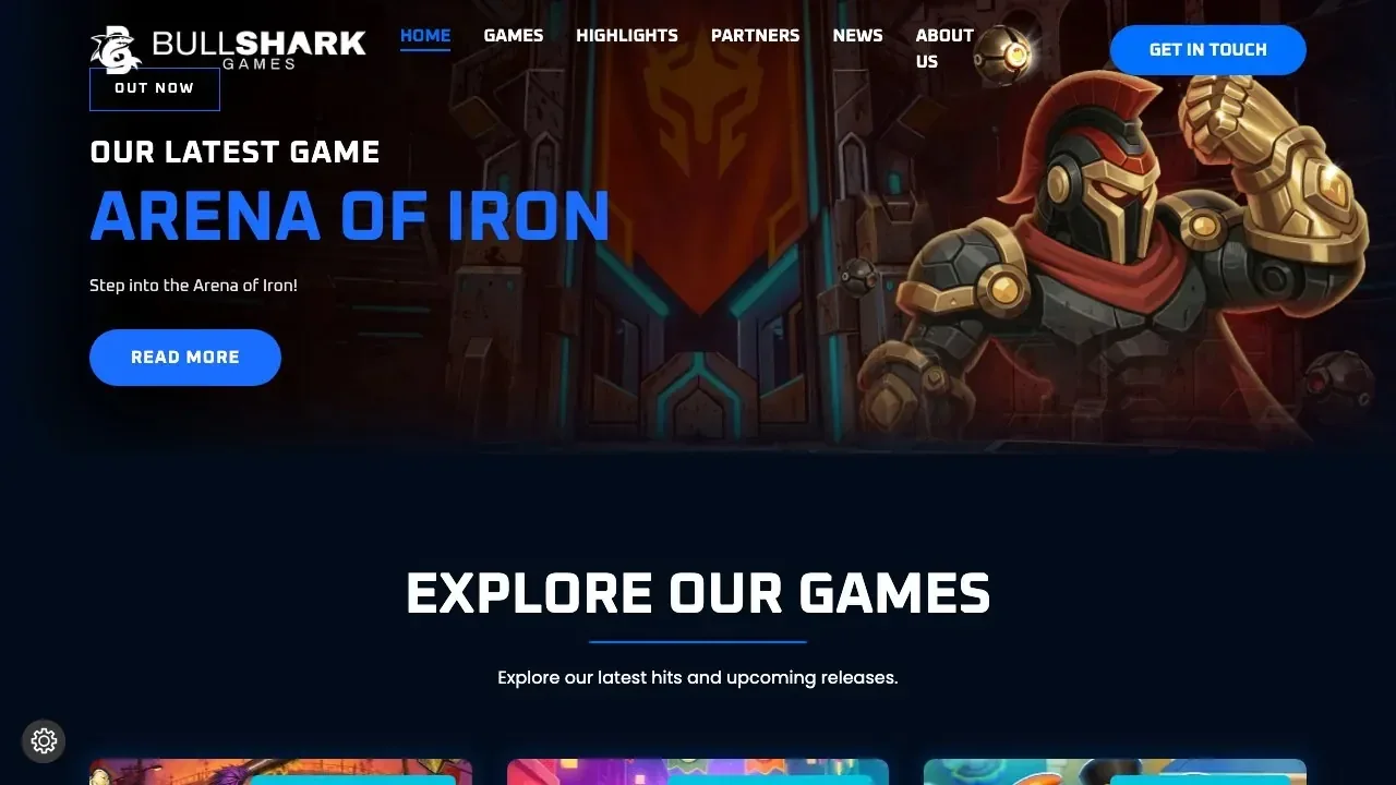 Official Bullshark Games website