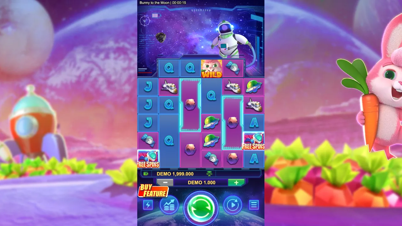 Bunny to the Moon loaded gameplay interface with active controls visible