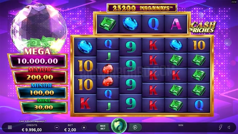 Cash 'N Riches Megaways slot gameplay — Megaways cash collection reels
