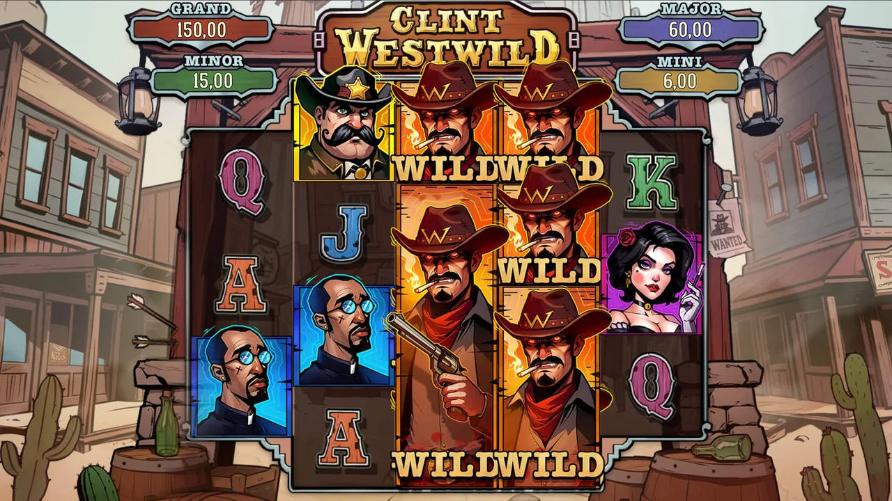 Clint Westwild official loaded gameplay interface with active controls visible