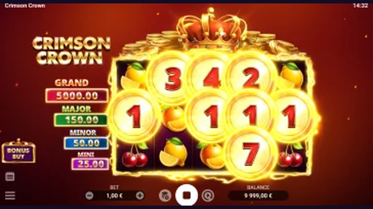 Crimson Crown gameplay screenshot showing the reels or game interface