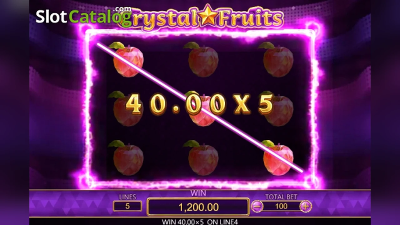 Crystal Fruits loaded gameplay interface with active controls