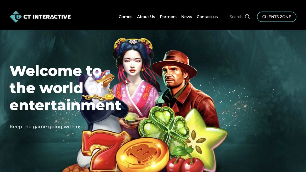 CT Interactive official website homepage