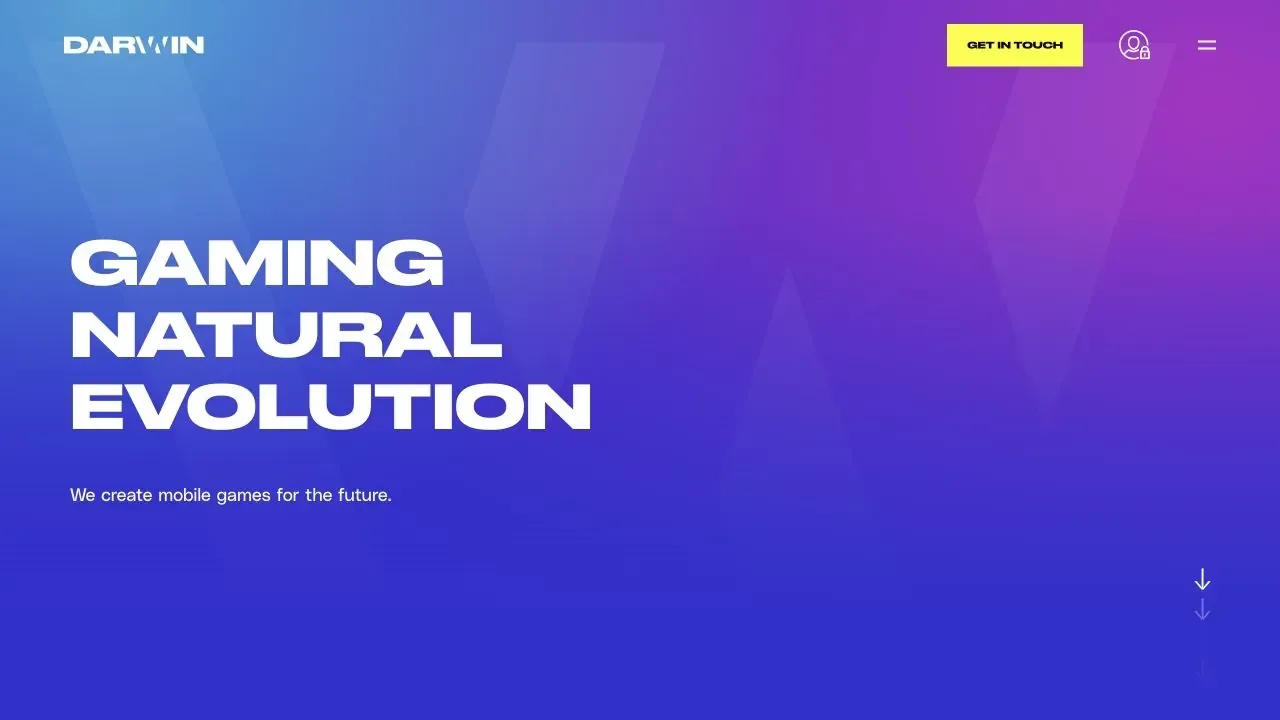 Clean capture of the official Darwin Gaming website