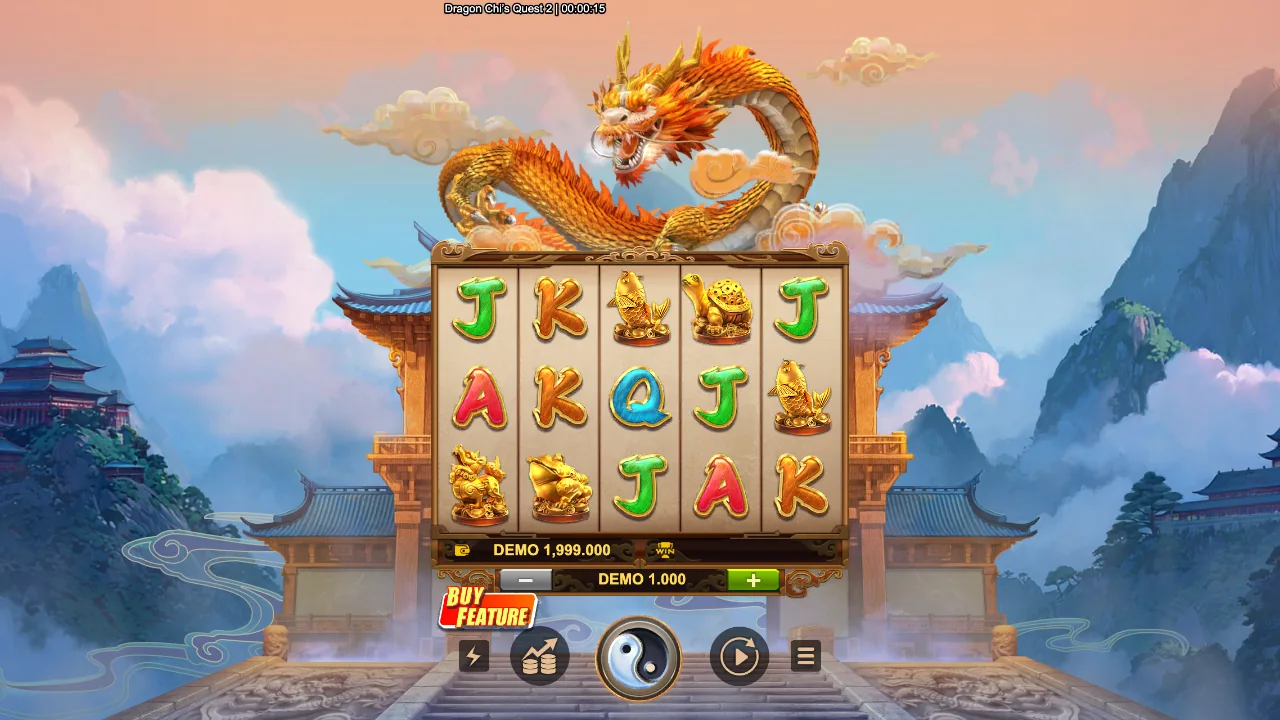 Dragon Chi's Quest 2 loaded gameplay interface with active controls visible