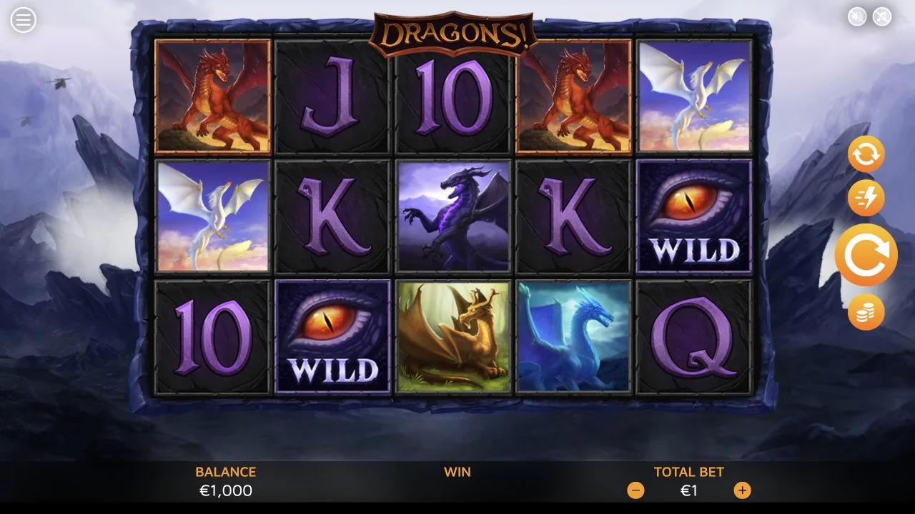 Dragons! gameplay screenshot showing the playing interface
