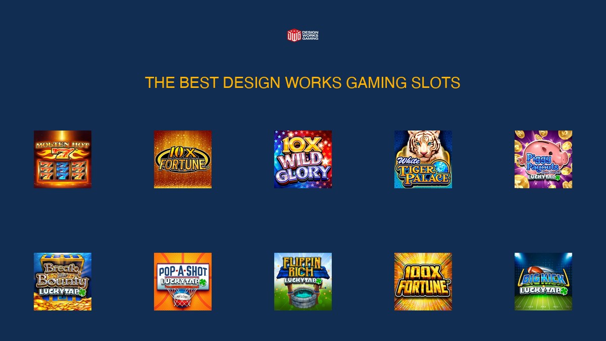 Design Works Gaming's best slots — Molten Hot 7s, 10X Fortune, White Tiger Palace and more, ranked by All Slot Providers