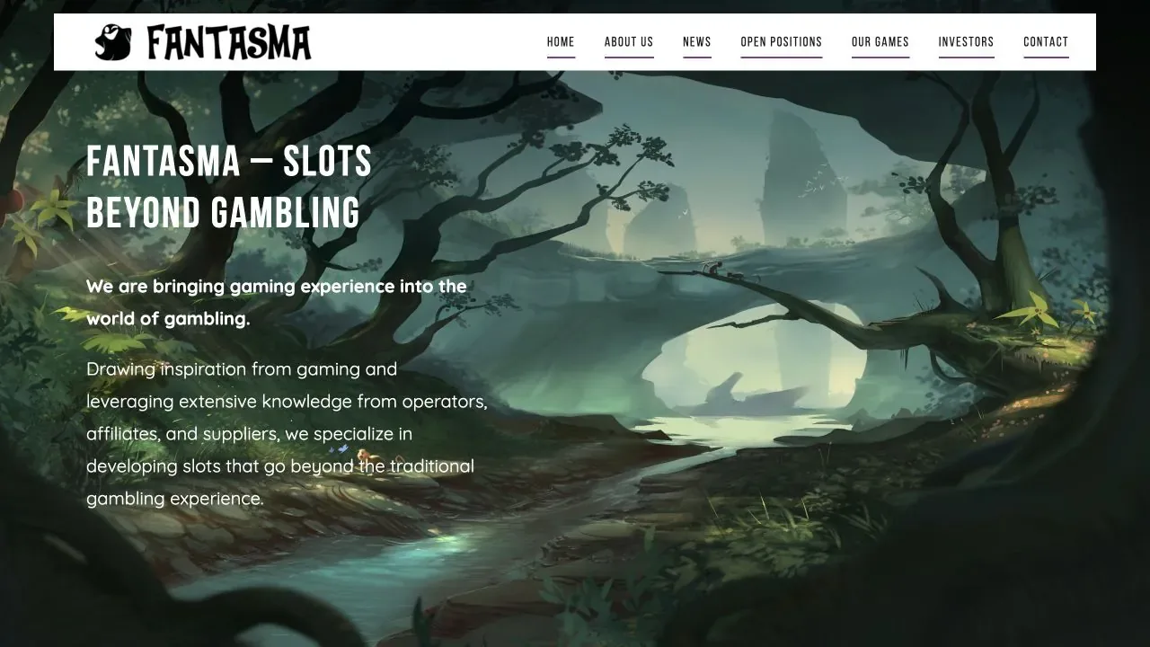 Fantasma Games official website and current game portfolio