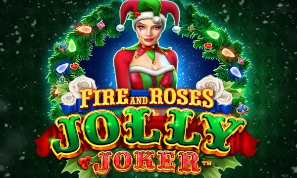 Fire and Roses Jolly Joker slot logo