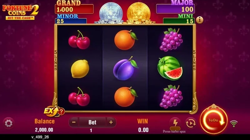 Fortune Coins 2 slot gameplay — updated jackpot reels