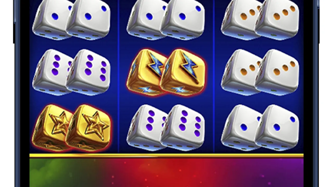 Fortune Dice loaded gameplay interface with playing area and controls visible