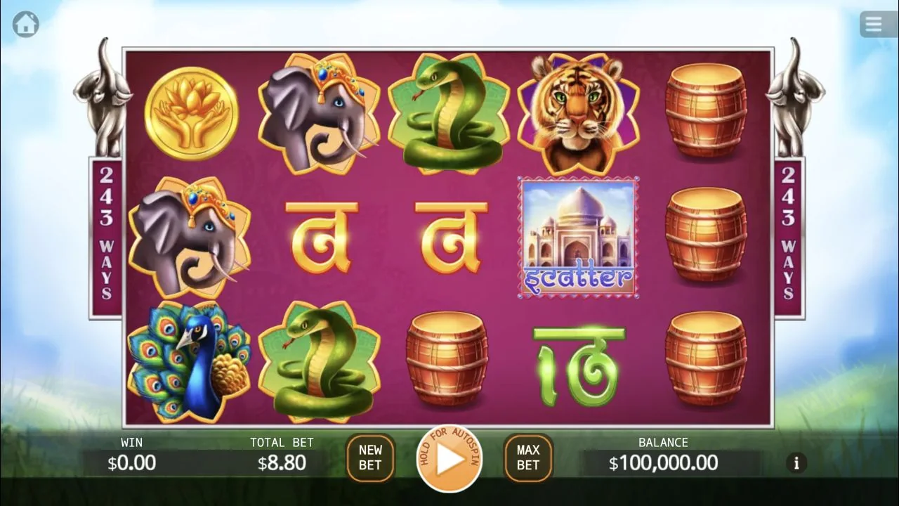 Fortune Ganesha gameplay showing the full game interface