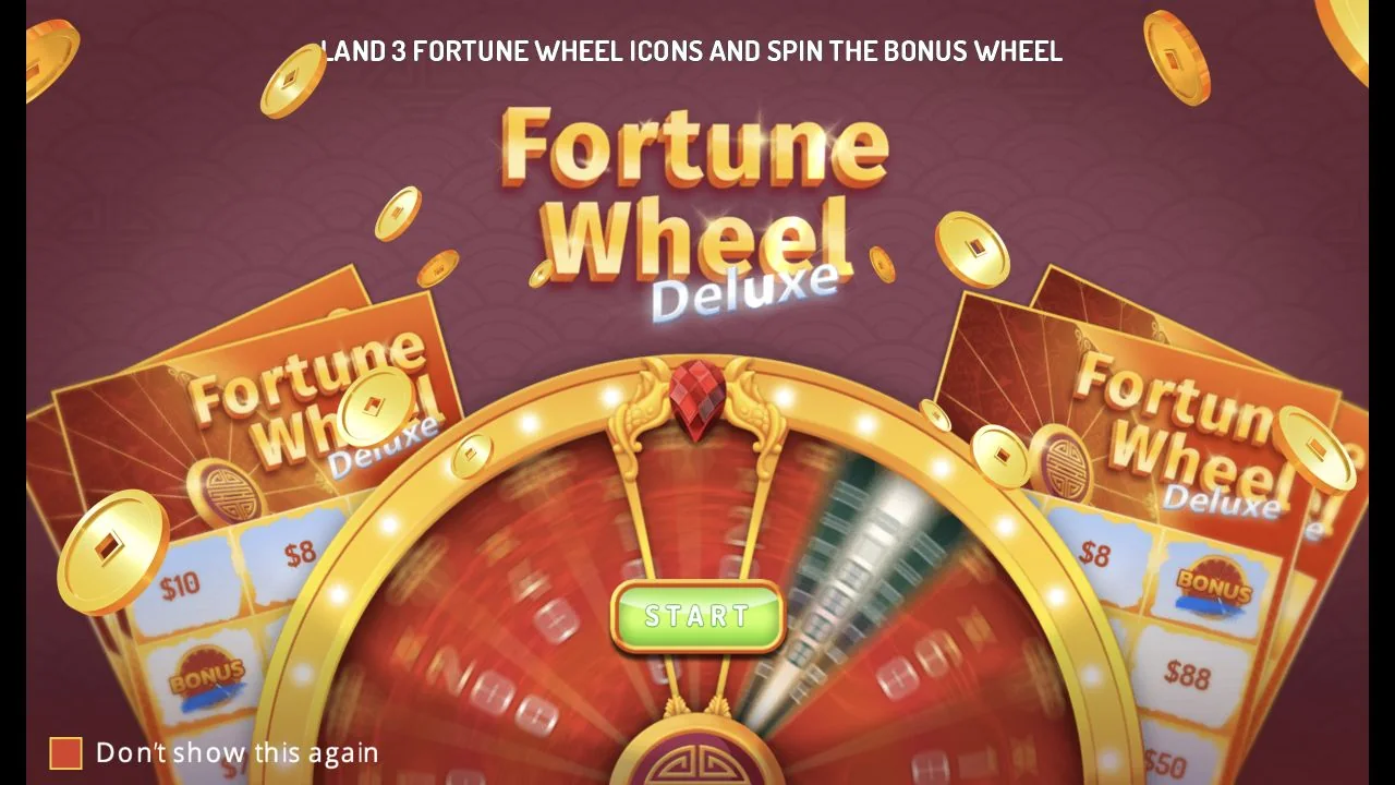 Fortune Wheel Deluxe gameplay screenshot showing the playing interface