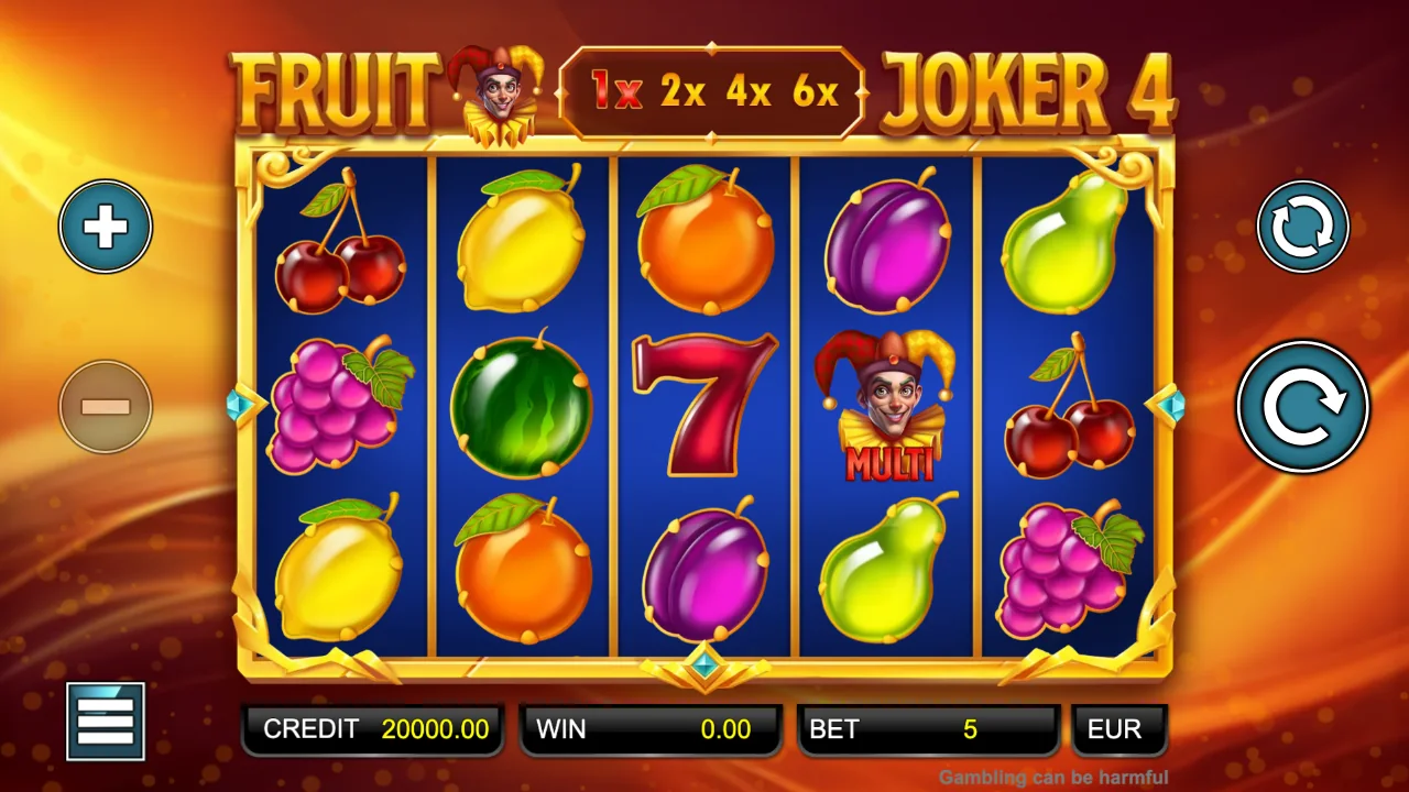 Fruit Joker 4 loaded gameplay interface with active controls visible