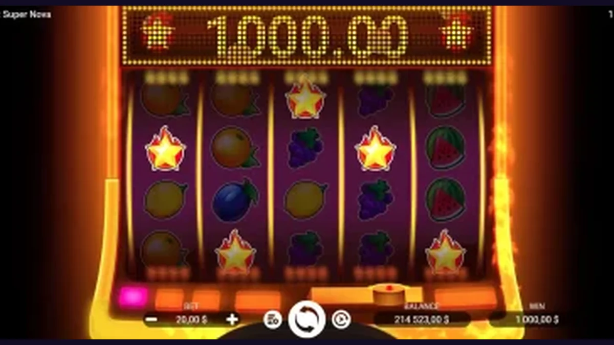 Fruit Super Nova gameplay screenshot showing the reels or game interface