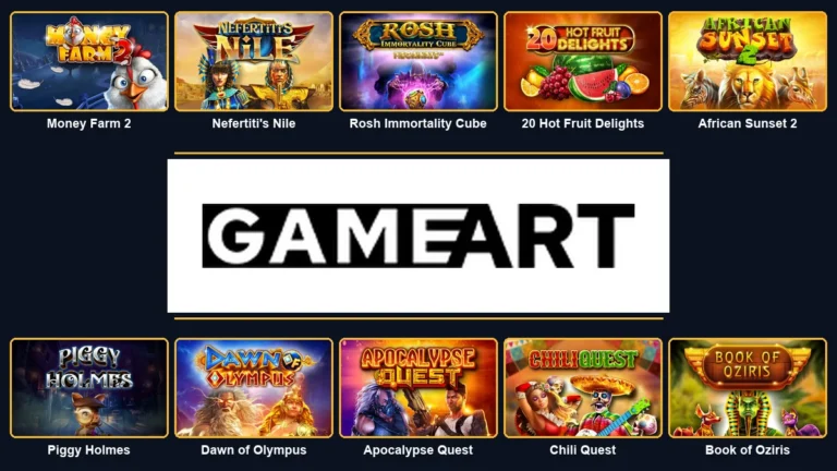GameArt logo surrounded by ten essential games