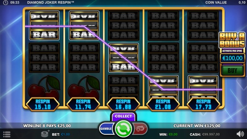 Diamond Joker Respin gameplay