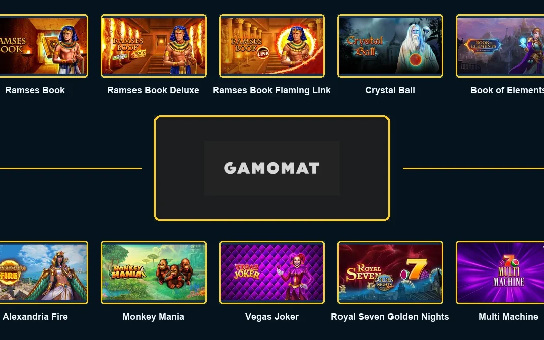 GAMOMAT Slots: Ramses Book, RTPs & Where to Play