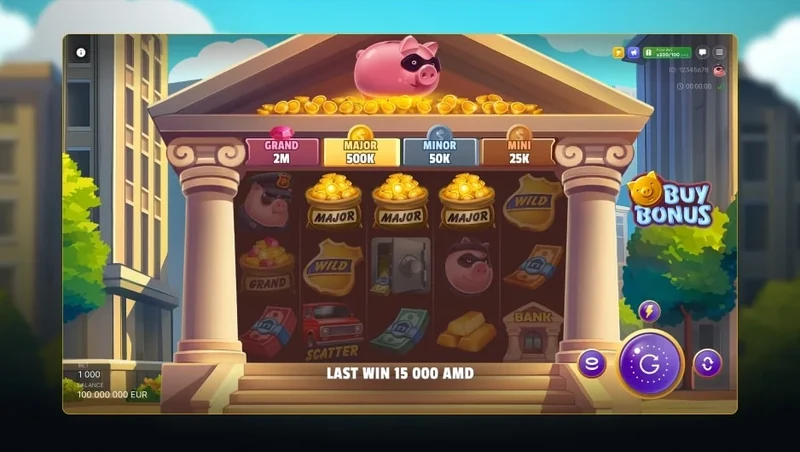 Gangsta Piggy: Hold and Win gameplay