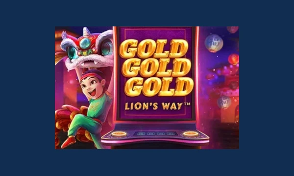 Gold Gold Gold Lion's Way slot logo